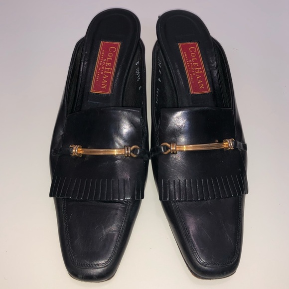 Cole Haan mule with gold hardware - Picture 2 of 8